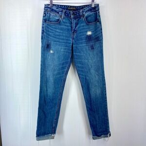 Abercrombie Fitch Signature Collection Ankle Straight Jean Blue Denim‎ Womens 25